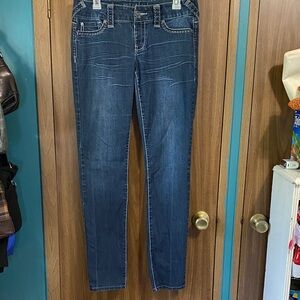 Maurices Deep Blue Skinny Jeans
